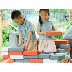 CLASSIC WORLD EDU Mega Klocki Konstrukcyjne Cegiełki EVA Miękkie do Budowania