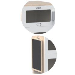 Viga Drewniana Lodówka Z Tablicą Kredową