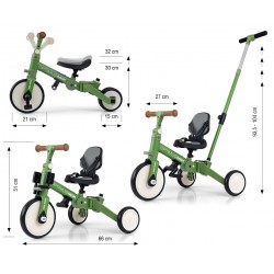 Milly Mally Rowerek 5w1 Optimus Max Green