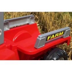 FALK Traktor Mc Cormick Czerwony na Pedały z Przyczepką od 3 Lat