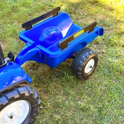 FALK Traktor na Pedały New Holland Duży z Przyczepką + Otwierana Maska od 2 lat