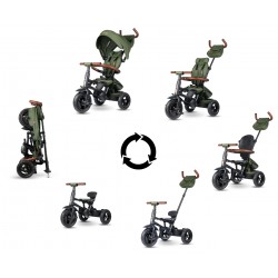 Qplay Rowerek Trójkołowy Rito Deluxe Rubber Olive
