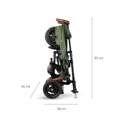 Qplay Rowerek Trójkołowy Rito Deluxe Rubber Olive