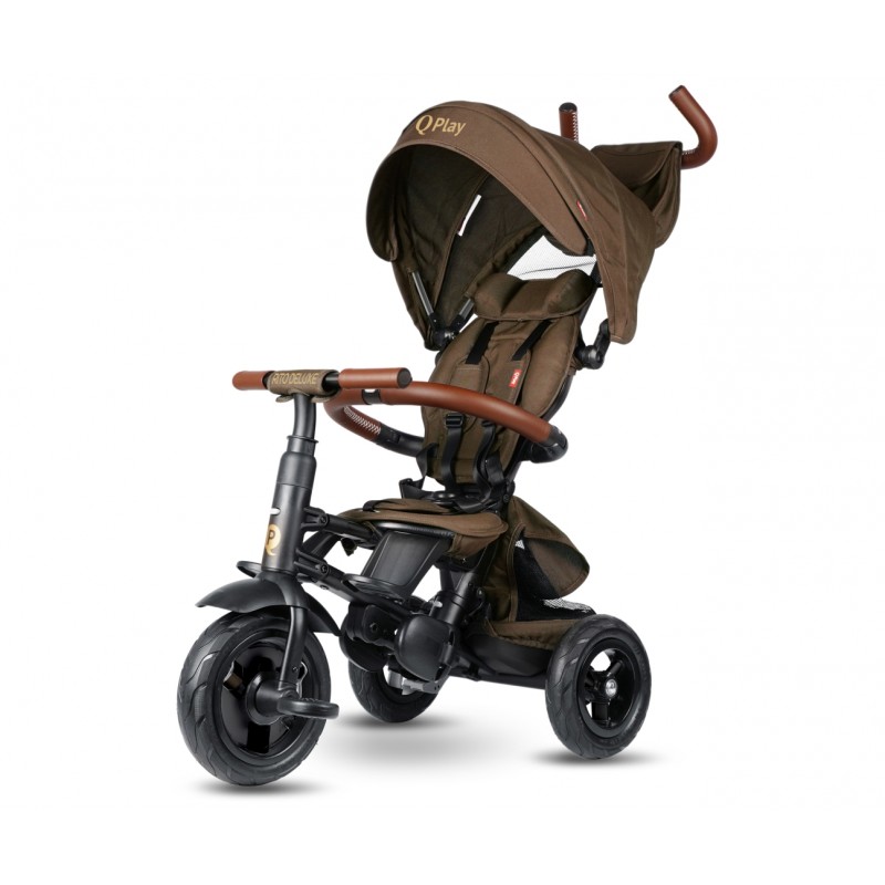Qplay Rowerek Trójkołowy Rito Deluxe Rubber Brown Qplay Rowerek Trójkołowy Rito Deluxe Rubber Brown