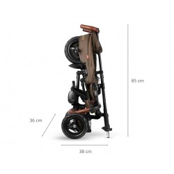 Qplay Rowerek Trójkołowy Rito Deluxe Rubber Brown