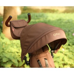Qplay Rowerek Trójkołowy Rito Deluxe Rubber Brown