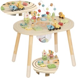 TOOKY TOY Drewniany Stolik Aktywności Safari