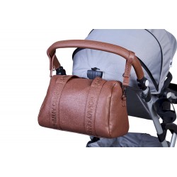 Childhome Torba do wózka Mommy Club Vegan Leather Dark Brown
