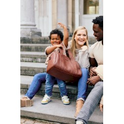 Childhome Torba do wózka Mommy Club Vegan Leather Dark Brown