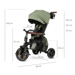 Qplay Rowerek Trójkołowy Comfo Max Olive Green