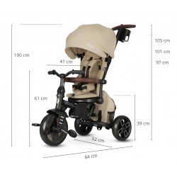 Qplay Rowerek Trójkołowy Comfo Max Beige