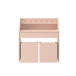 Kompaktowe Biurko Montessori dla Dzieci Book Nook Sunset – Drewniane Biurko z Półką 2–8 lat