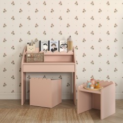 Kompaktowe Biurko Montessori dla Dzieci Book Nook Sunset – Drewniane Biurko z Półką 2–8 lat