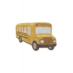 Dywan dziecięcy bawełniany “School Bus” Ø 130×90 cm – Lorena Canals RugCycled, okrągły, do prania