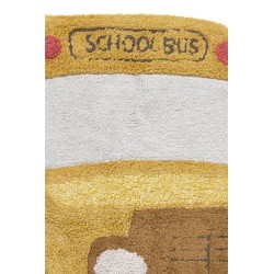 Dywan dziecięcy bawełniany “School Bus” Ø 130×90 cm – Lorena Canals RugCycled, okrągły, do prania