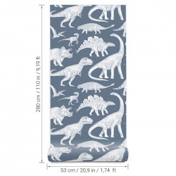 Tapeta dziecięca z dinozaurami