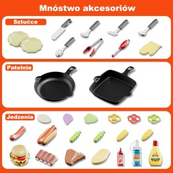 WOOPIE Grill Barbecue Kuchnia Ogrodowa Interaktywna LED Zestaw XL 31 el.