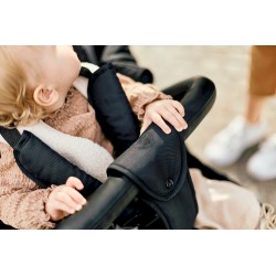 Childhome Wózek trzyosobowy Triplet Black