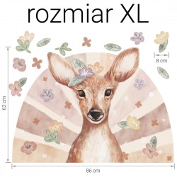 Naklejka dla dziecka - Załóżkownik Sarna - XL