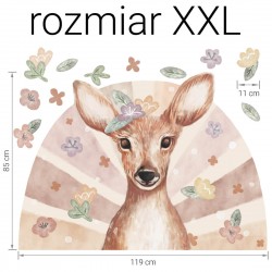 Naklejka dla dziecka - Załóżkownik Sarna - XXL