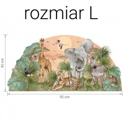 Naklejka na ścianę dla dzieci Safari - L