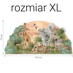 Naklejka na ścianę dla dzieci Safari - L