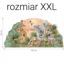 Naklejka na ścianę dla dzieci Safari - L