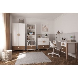 Biurko Loft białe z szufladami
