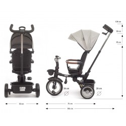 Milly Mally Rowerek Trójkołowy Twinkle Grey