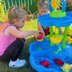 WOOPIE Stolik Wodny 2w1 Piaskownica Fontanna XXL Aquapark z Delfinem