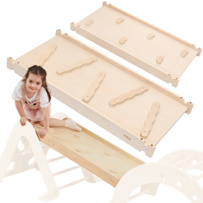 VIGA Drewniana Zjeżdżalnia Prosta Ścianka Wspinaczkowa VIGA Drewniana Zjeżdżalnia Prosta Ścianka Wspinaczkowa