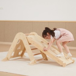 VIGA Drewniana Zjeżdżalnia Prosta Ścianka Wspinaczkowa