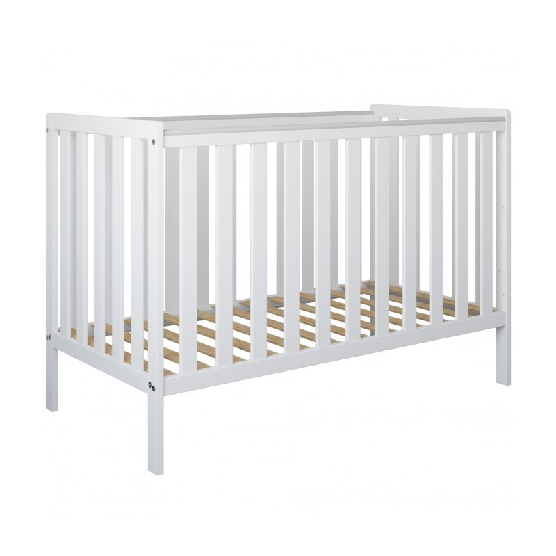 Łóżeczko niemowlęce 2w1 BAMBI 120x60 bez szuflady z barierką