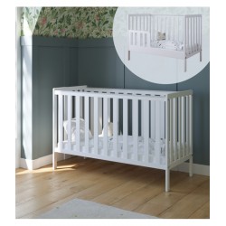 Łóżeczko niemowlęce 2w1 BAMBI 120x60 bez szuflady z barierką