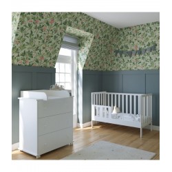 Łóżeczko niemowlęce 2w1 BAMBI 120x60 bez szuflady z barierką