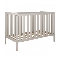 Łóżeczko niemowlęce 2w1 BAMBI 120x60 bez szuflady z barierką Kaszmir