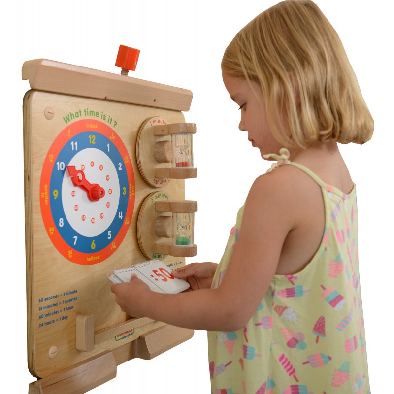 MASTERKIDZ Nauka O Czasie Czytanie Godziny - Tablica Edukacyjna