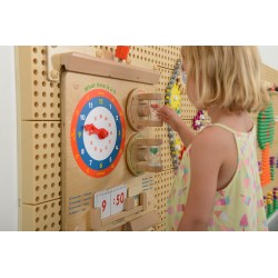 MASTERKIDZ Nauka O Czasie Czytanie Godziny - Tablica Edukacyjna