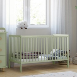 Łóżeczko 2w1 LUMI Mięta bez szuflady + barierka gratis