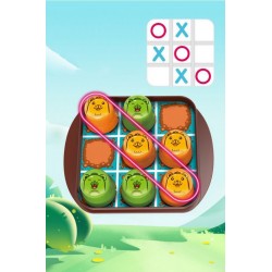 WOOPIE IQ Gra Logiczna Edukacyjno-Strategiczna 2w1 Kółko i Krzyżyk 8szt