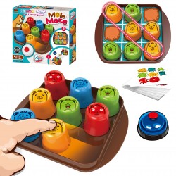 WOOPIE IQ Gra Logiczna Edukacyjno-Strategiczna 2w1 Kółko i Krzyżyk 8szt