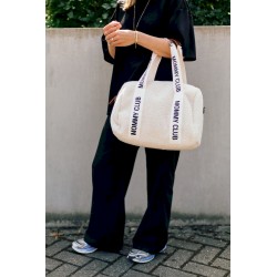 Childhome Torba do wózka Mommy Club Signature Teddy White