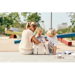 Childhome Torba do wózka Mommy Club Signature Teddy White