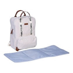Childhome Plecak Family Club Signature Teddy Off white