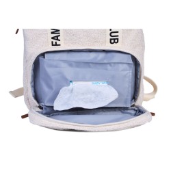 Childhome Plecak Family Club Signature Teddy Off white