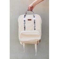 Childhome Plecak Family Club Signature Teddy Off white