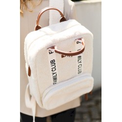 Childhome Plecak Family Club Signature Teddy Off white