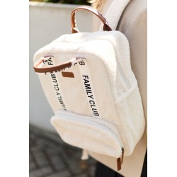 Childhome Plecak Family Club Signature Teddy Off white