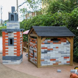 CLASSIC WORLD EDU Mega Klocki Cegiełki EVA 90 szt. Konstrukcyjne Miękkie do Budowania