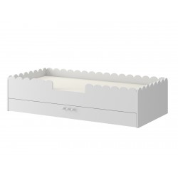 Łóżko dziecięce 80x160 Montessori z szufladą – łóżko podłogowe dla dzieci Snow